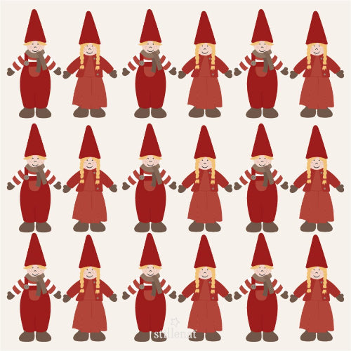 Serviett nisser hånd i hånd 20 stk pr pk