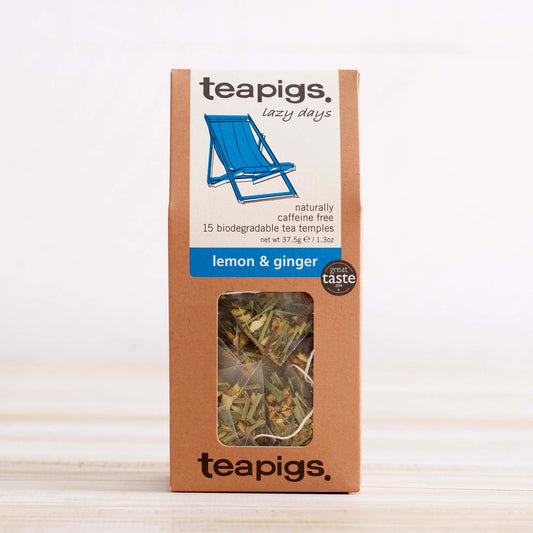 Teapigs Organic Lemon and Ginger 15 Temples