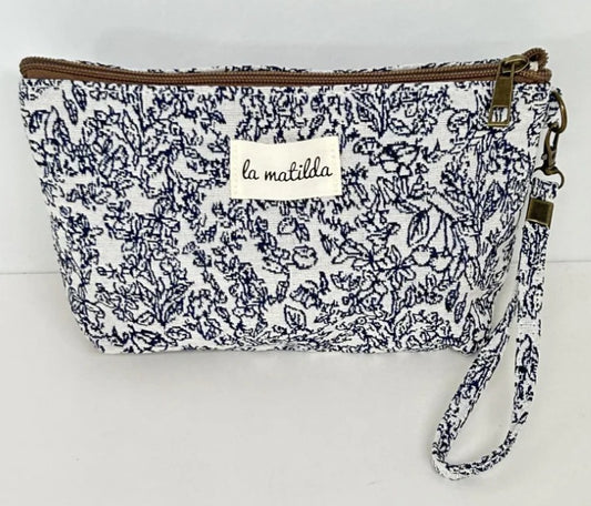 Toalettmappe mønster azul