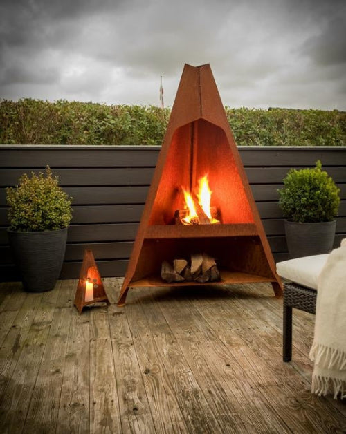 Utepeis Store Færder Cortenstål