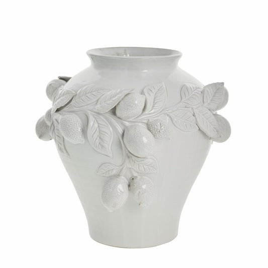 Vase Limone hvit D30,5 x H29 cm