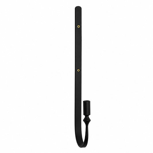 Veggstake metall Nor sort 16 x 2 x 50 cm