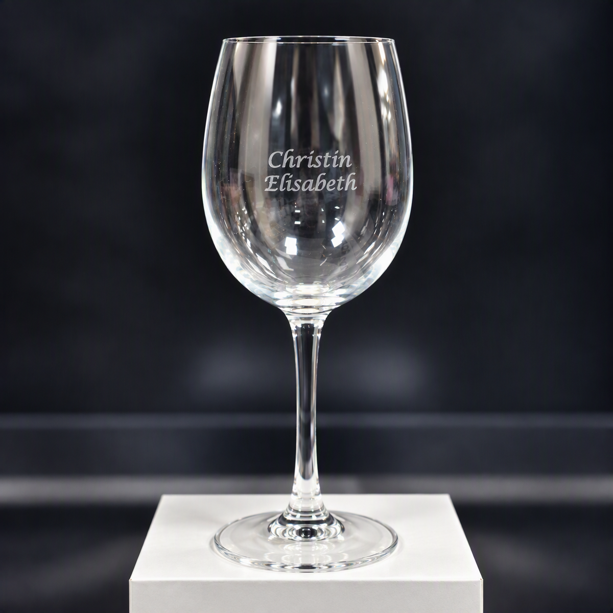 Vinglass m/valgfri gravert tekst 6 stk