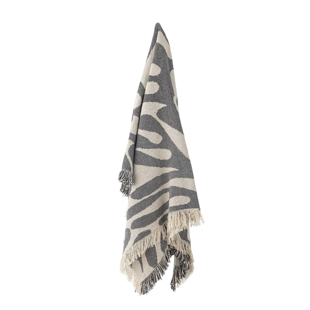 AlkPledd Brun Gjenvent Bomull L 160 x 130 cm
