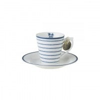 Laura Ashley  Espresso kopp/skål Candy Stripes Porselen